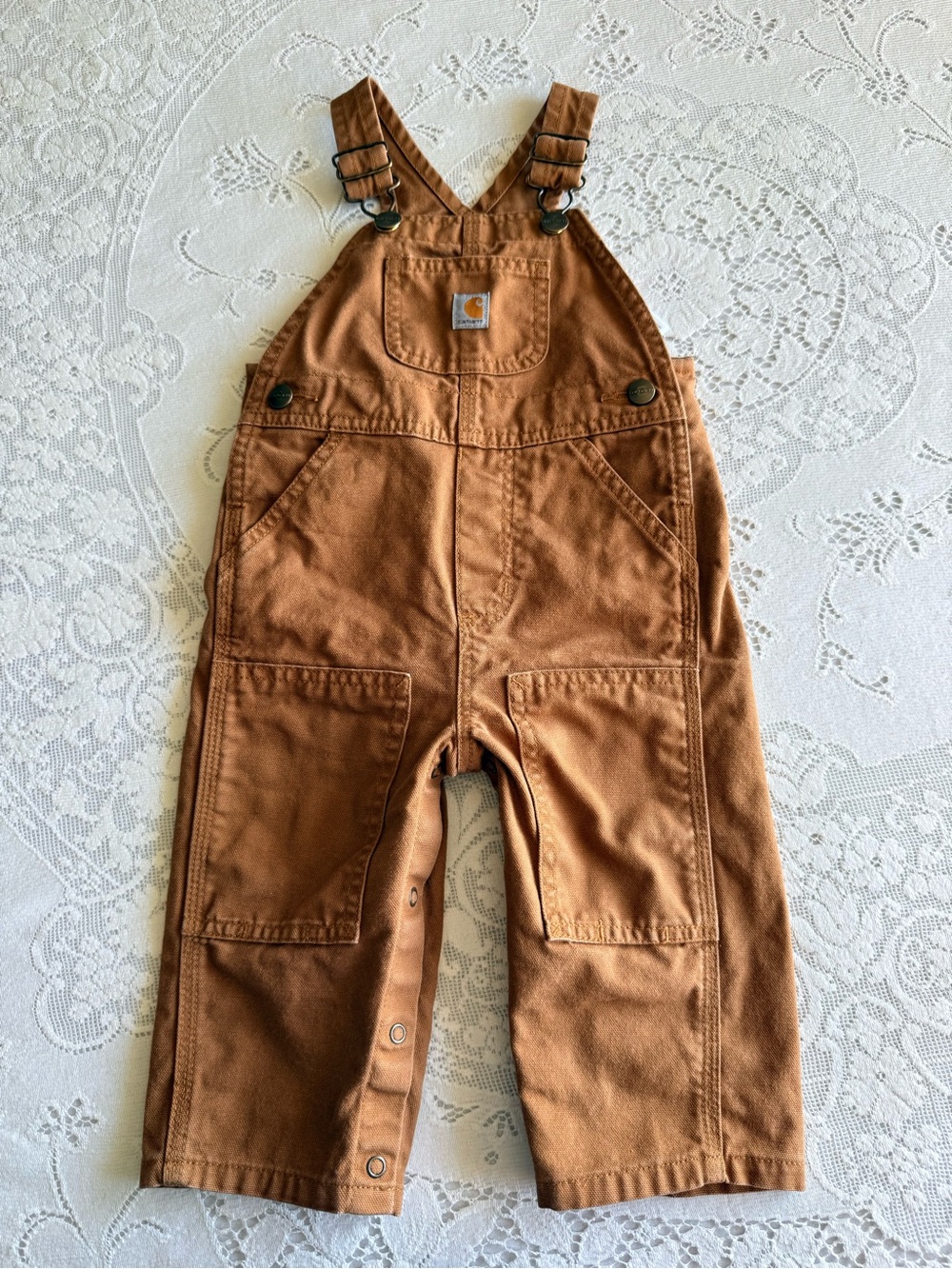 Carhartt Baby Canvas Duck Overalls Carhartt Brown 12 Months